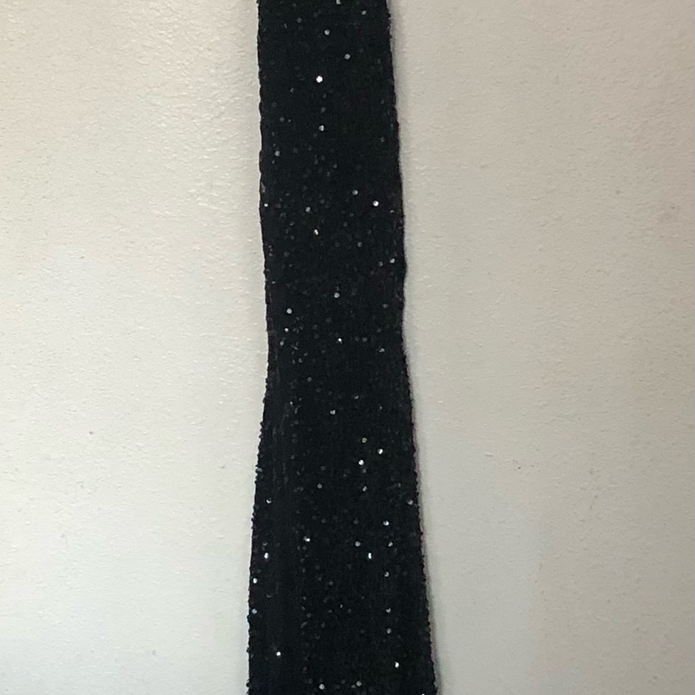 Fashion Nova Black Sequin Maxi Dress